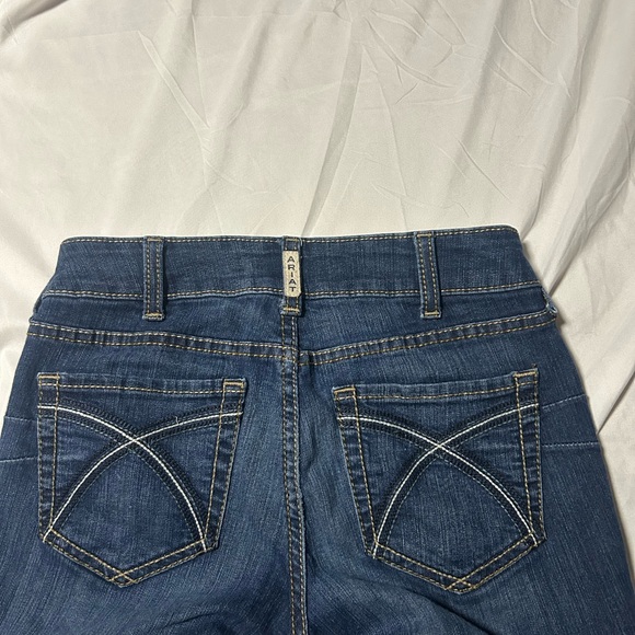 Ariat REAL Denim Jeans Womens 28R Blue Bootcut Stretch Medium Wash Western - Picture 3 of 10